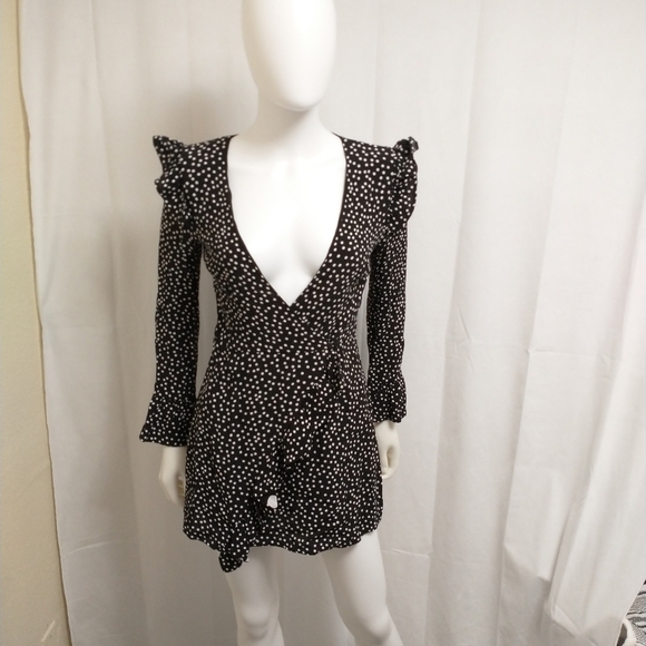 Zara Black and White Polkadot Dress - Picture 4 of 12